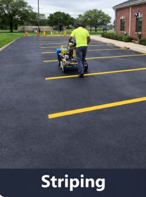 Parking lot striping